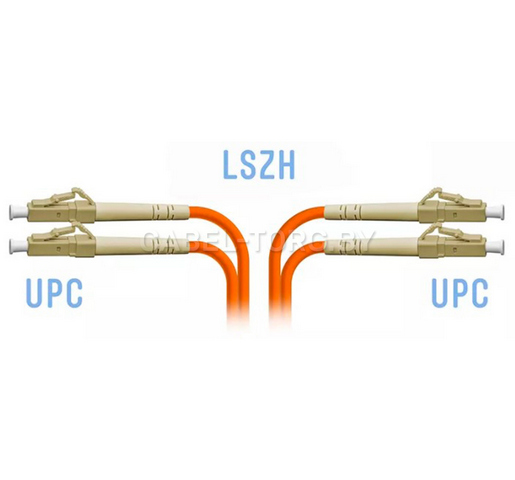 Патчкорд оптический LC/UPC-LC/UPC, MM(50/125), DX, 15м (OM2) №1 - cabel-torg