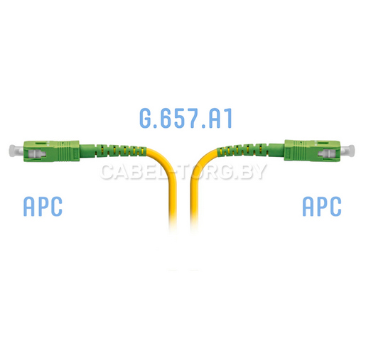 Патч-корд оптический SC/APCSM G.657.A1 20 метров №1 - cabel-torg