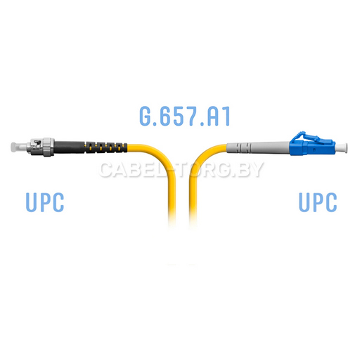 Патчкорд оптический LC/UPC-ST/UPC SM 1 м №1 - cabel-torg