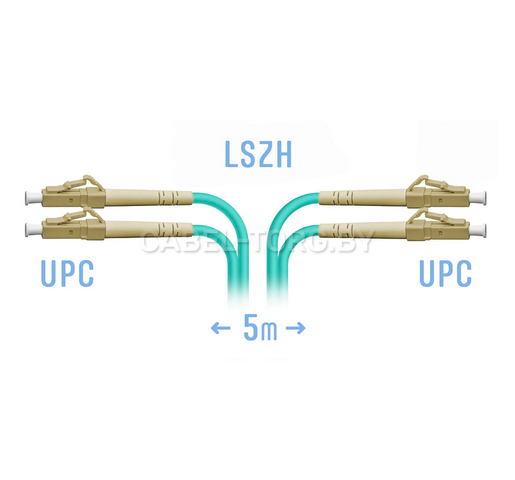 Патчкорд оптический LC/UPC MM Duplex 5 метров. №1 - cabel-torg