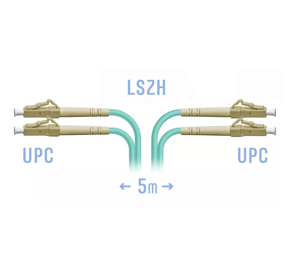 Патчкорд оптический LC/UPC MM Duplex 5 метров. №1 - cabel-torg