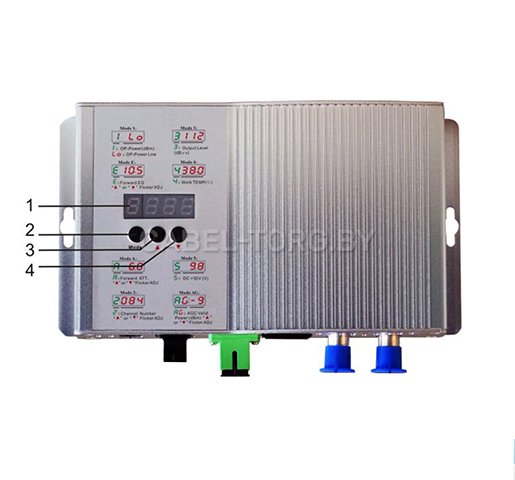 Приёмник оптический WR-1002-RJ PLUS with SNMP, SC/APC connector №1 - cabel-torg