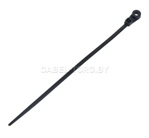 Хомут зажимной 15см х 3,6мм (черный, ОР08) №1 - cabel-torg