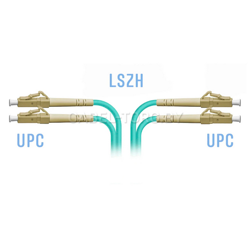 Патчкорд оптический LC/UPC-LC/UPC, MM(50/125), DX, 0,5м №1 - cabel-torg