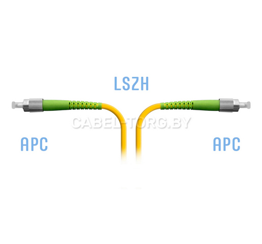 Патчкорд оптический FC/APC-FC/APC, SM(9/125), SX, 1 м №1 - cabel-torg