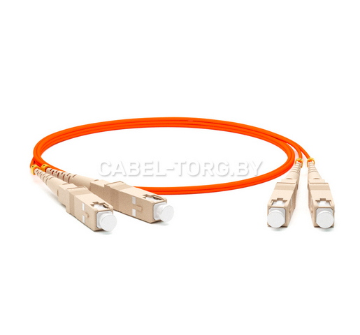 Патчкорд оптический SC/UPC-SC/UPC, MM(50/125), DX, 2м №1 - cabel-torg