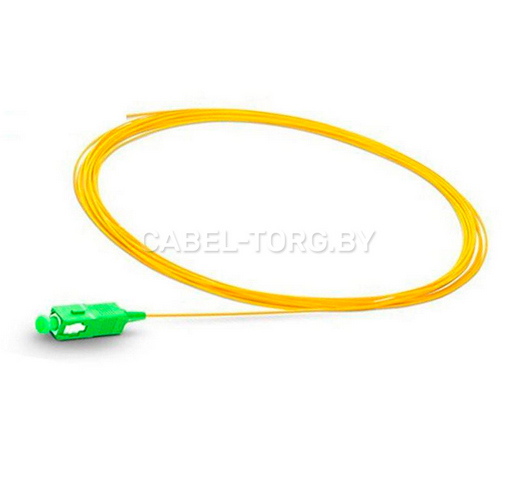 Пигтейл оптический SC/APC-SC/APC 0.9mm 9/125 Simplex PVC 3м №1 - cabel-torg