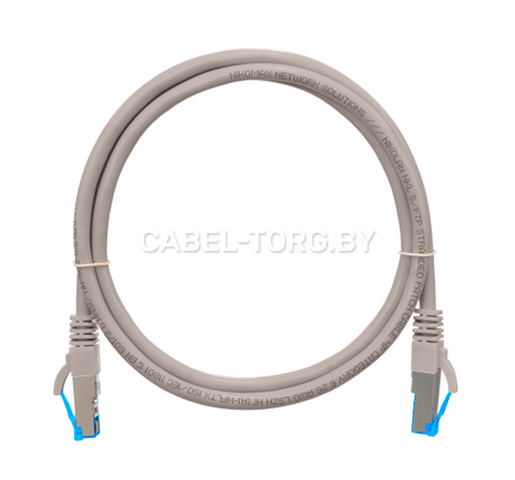 Коммутационный шнур NIKOMAX S/FTP 4 пары, Кат.6, PVC нг(А), серый, 7,5м №1 - cabel-torg