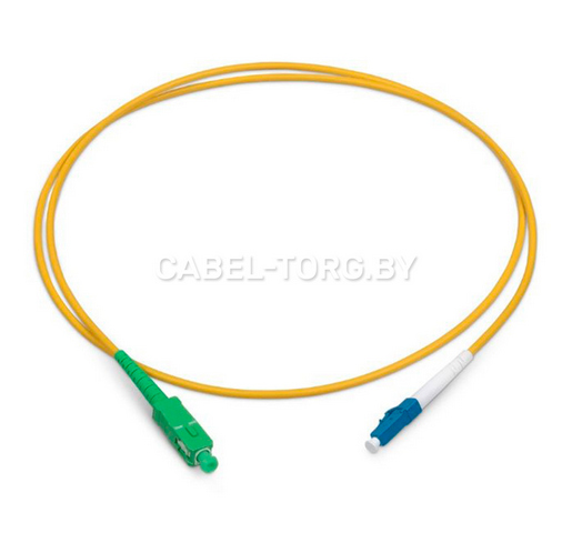 Патчкорд оптический SC/APC-LC/UPC, SM(9/125), SX, 1м №1 - cabel-torg