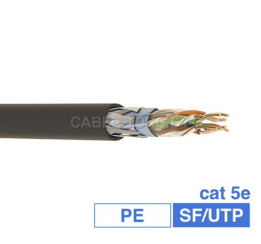Кабель CabelTorg SF/UTP CAT5E 4P PE Outdoor Solid Bare Copper RoHS №1 - cabel-torg