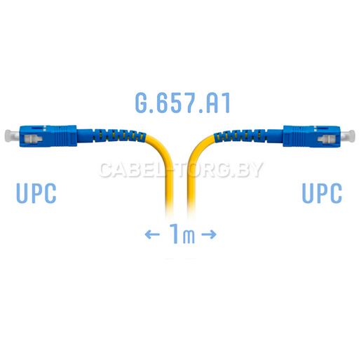 Патчкорд оптический SC/UPC SM G.657.A1 1 метр №1 - cabel-torg