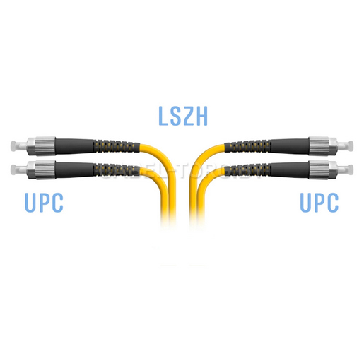 Патчкорд оптический FC/UPC-FC/UPC, SM(9/125), DX, 2 м №1 - cabel-torg