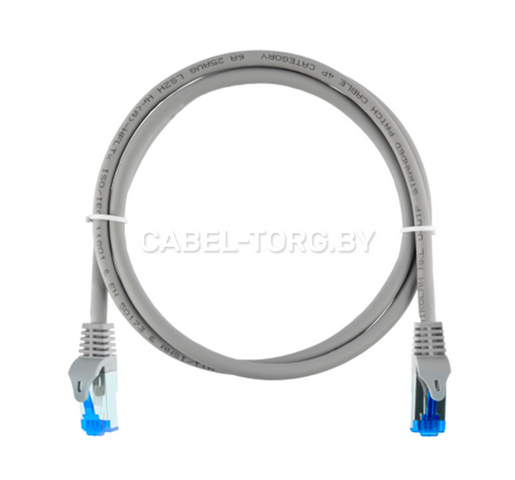 Коммутационный шнур NIKOMAX S/FTP 4 пары, Кат.6, LSZH нг(А)-HFLTx, светло-серый, 2м, Essential №1 - cabel-torg