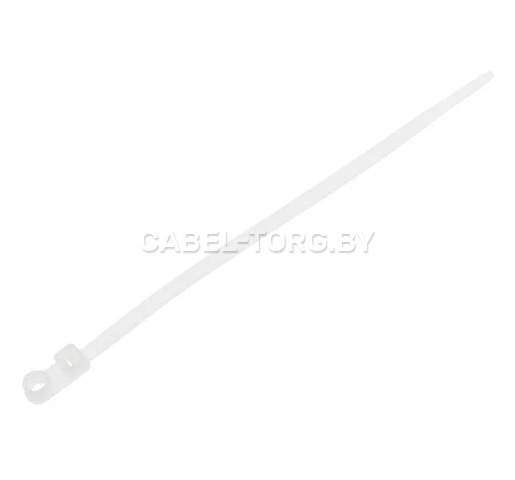 Хомут зажимной 15см х 3,6мм (белый, ОР07) №1 - cabel-torg