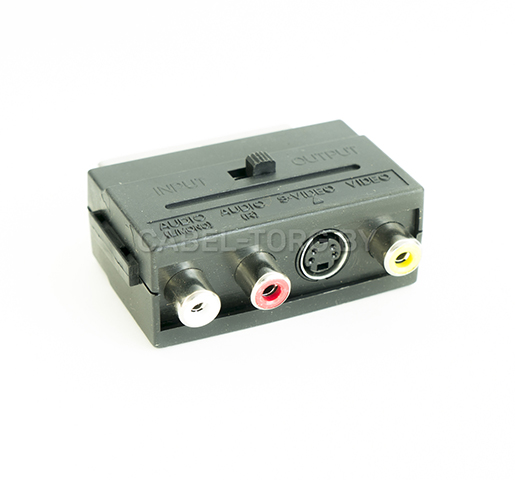 Переходник Euro-3гнезда-RCA с переключателем, 8013PC №1 - cabel-torg