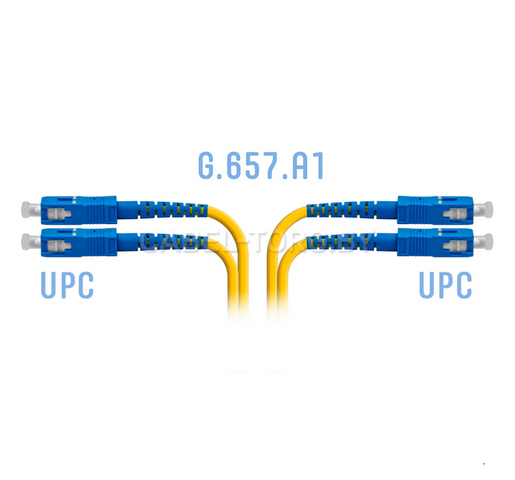 Патчкорд оптический SC/UPC-SC/UPC, SM(9/125), DX, 3м №1 - cabel-torg