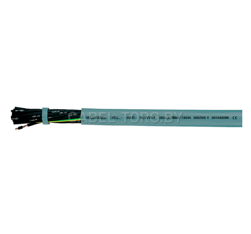 Кабель HELUKABEL H05VV5-F (NYSLYÖ-JZ) 3G0.5 mm2 grey 13001 №1 - cabel-torg
