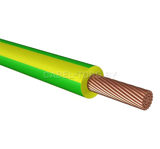 Провод ПуГВ-1х4 желт/зел Автопровод №1 - cabel-torg