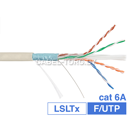 Кабель CabelTorg F/UTP CAT6A 4P LSLTx FR (нг(А)) Solid Bare Copper RoHS №1 - cabel-torg