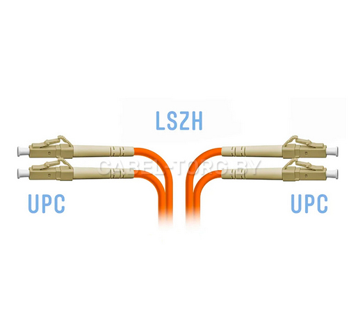 Патчкорд оптический LC/UPC-LC/UPC, MM(50/125), DX, 2м №1 - cabel-torg