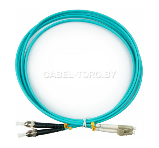 Патчкорд оптический ST/UPC-LC/UPC, MM(50/125), DX, 1м №1 - cabel-torg